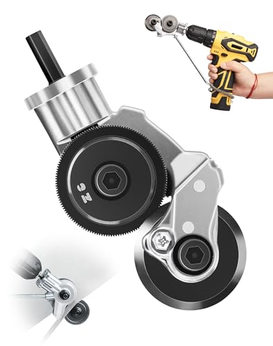 Cisaille à Tôle Électrique Grignoteuse en Métal pour Perceuse Accessoire de Coupe pour Plaques de Métal, Fer, Acier, Cuivre, Aluminium (Universel)