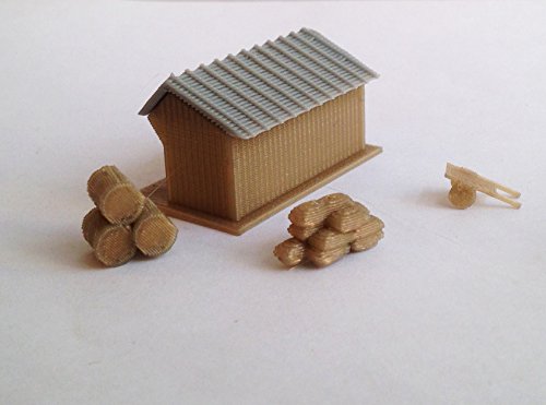 Outland Models Train Railway Layout Country Farm House Shed Cottage Set Z Scale - Thumbnail 5