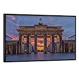 artboxONE Poster mit schwarzem Rahmen 75x50 cm Berlin 