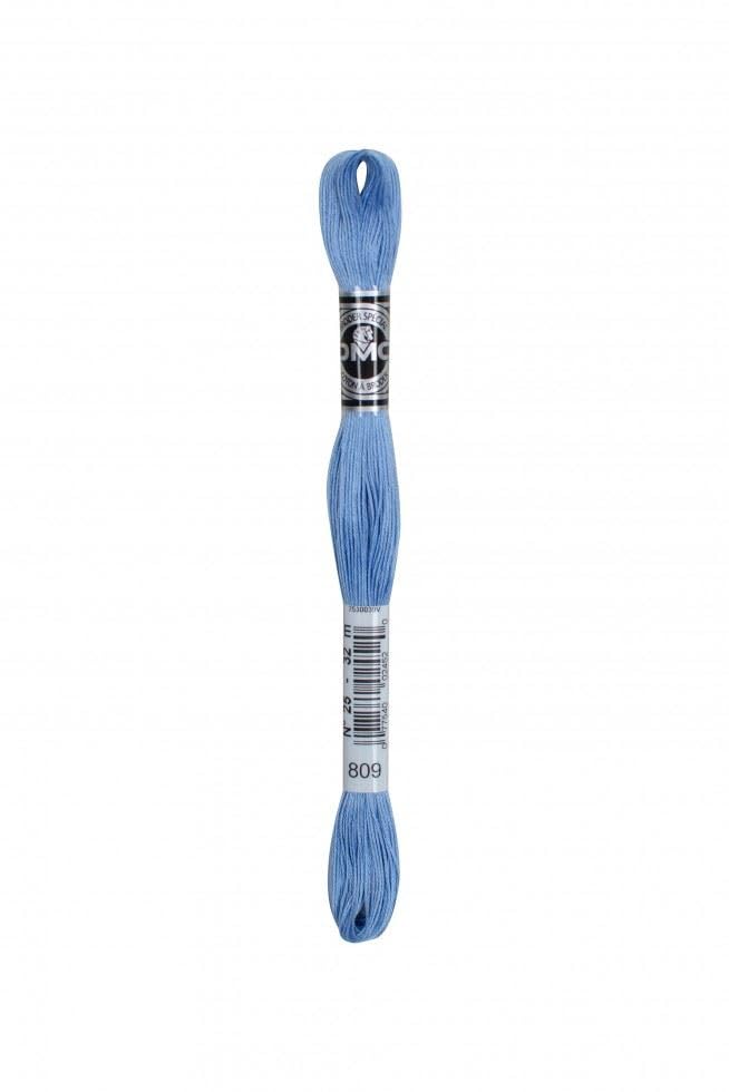 DMC Size 25 Coton A Broder Special Embroidery Thread - 809 Blue - Each — image 1