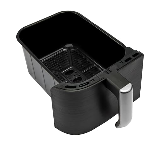 Russell Hobbs cesto izquierdo de repuesto para freidora de aire SatisFry con cesto doble de 9 l, 27681-56, 4.5 l de capacidad, apto para lavavajillas, recambio, accesorios, negro/plata N700888