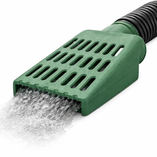 CrawlSpace-DIY Sump Pump Discharge Downspout Extension – Lawn & Yard Drain Grate with Waterproof Protection, Oval Inlet Fits 3″ or 4″ Drain Pipe, Prevents Pop-Up Water Emitters