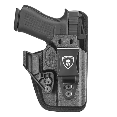 WARRIORLAND IWB Hybrid Holster, Compatible with Glock 43X / 43X MOS / 43/48 MOS / G48 - Optic Ready, Concealed Carry Holster, Adj. Carry Height & Cant & Retention | Ultimate Comfort | Right Hand