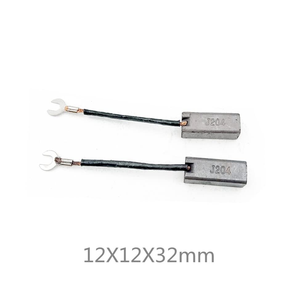 J204 Carbon Brush Set For Generator & Electric Motor – 10-Pack, Sturdy & Conductive (12.5x12.5x32mm)
