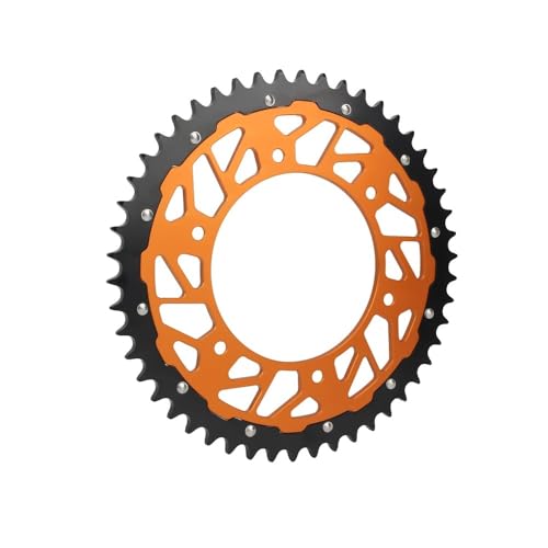 Pignon de chaîne arrière moto 48T 50T 52T usiné pour Dirt Bike