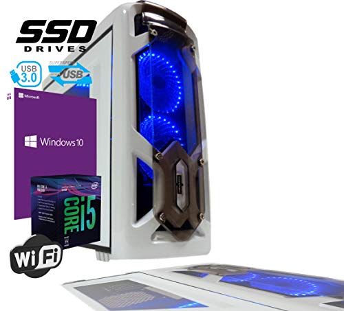 PC DESKTOP PROFESSIONAL INTEL i5-8400 Hexa-Core 8th Gen. Da 2,8ghz a 4,00ghz RAM Ddr4 8gb SSD 480gb WIFI USB3.0 licenza Windows 10 professional Completo e Veloce (Gravin w)