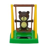 Solar Dashboard Doll - Swing Bear Figurine | Cute Solar Powered Toy, Car Office Desk Home Decor Dancing Bear Dashboard Ornament Gift for Kids Adults Vehicle Interior Decoration