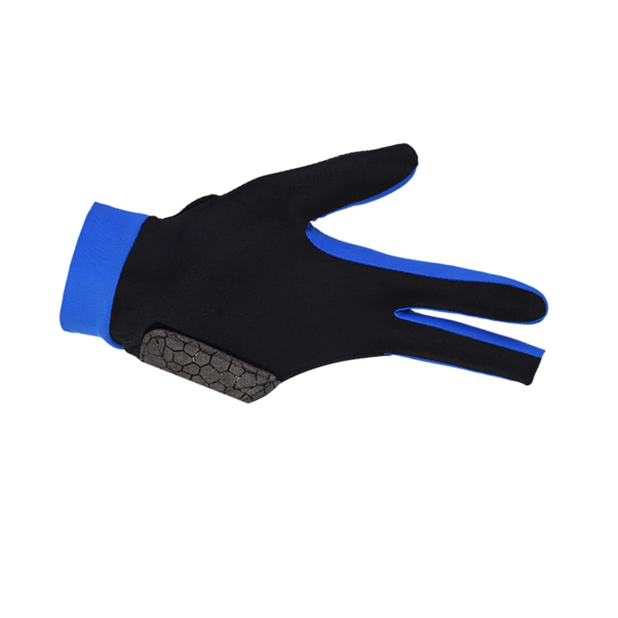 BRIGHTFUFU Pool Glove for Men Anti-Slip Billiards Gloves 3 Fingers Billiard Glove Left or Right Hand Blue Size l