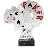 Jeu de cartes Coupe de poker // Taille : 23 cm // Peint à la main avec amour // Matériau : résine