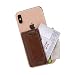 Produktbild Premium Leder Smartphone Kartenhalter Kartenfach RFID Blocker Ständer Halterung Handy Wallet Kartenetui Handyhülle smart Handyständer Griff Damen o Herren (braun)