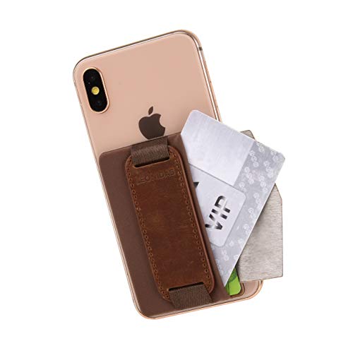 Étui pour téléphone portable en cuir marron idéal pour le bureau