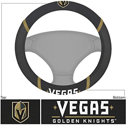 FANMATS 24560 Vegas Golden Knights Embroidered Steering Wheel Cover