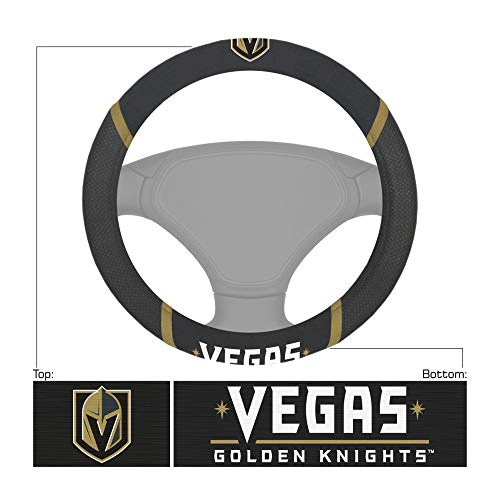 Fanmats 24560 Vegas Golden Knights Embroidered Steering Wheel Cover #TOP2