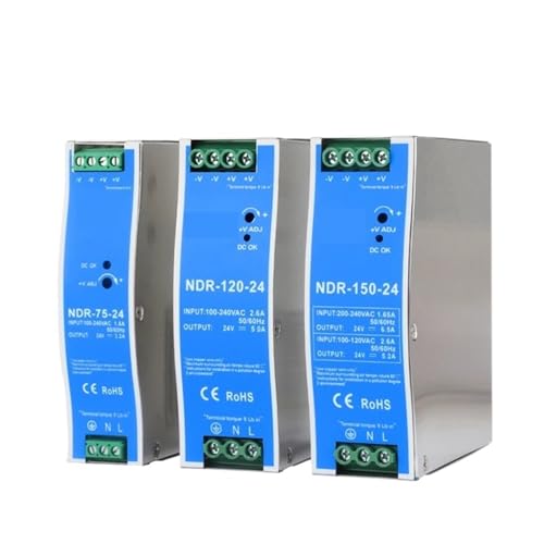 Alimentation de decoupage NDR-120-12 stabilisee AC vers DC 24V pour automatisme