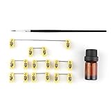 EPOMAKER Stabilisator-Set POM mit Edelstahldraht für maßgefertigte mechanische Tastatur, extra Gleitmittel und Bürste im Lieferumfang enthalten (Yellow)