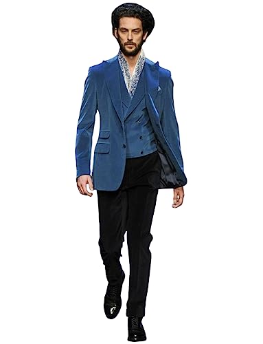 Costume en Velours Homme Idéal pour Banquet de Noël et Grandes Célébrations