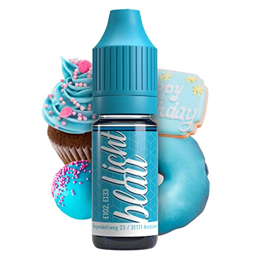 Belissia | Colorante alimentario Azul Claro | Alta Concentración | Hecho en Alemania | Sin Azúcar, Líquido, Ideal para Colorear Bebidas, Pasteles, Masas, Coberturas, Slime y más