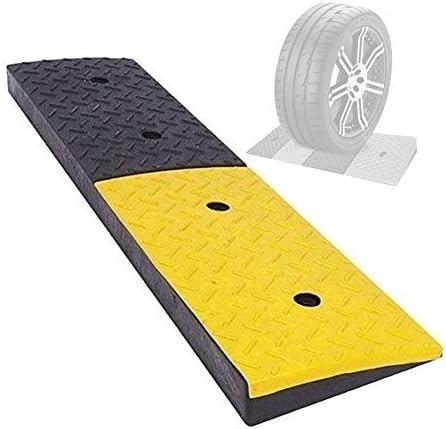 Rubber Ramps Car Threshold Slope Pad Speed Bump Along Road Accessible ...