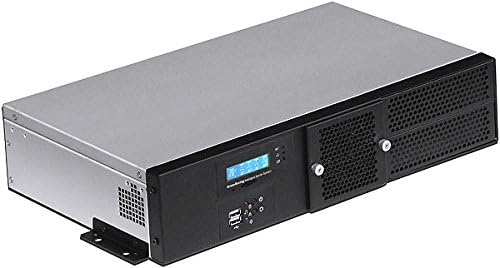 2U(PCI-E 16x Riser Card)(Fan LCD) (2x5.25 + 2x3.5 + 4x2.5 HDD Bay) (9.84" Deep) (Mini ITX) (Rackmount Chassis) (No Rail, No System and Case Only) ITX-G2250_2U-Express16X