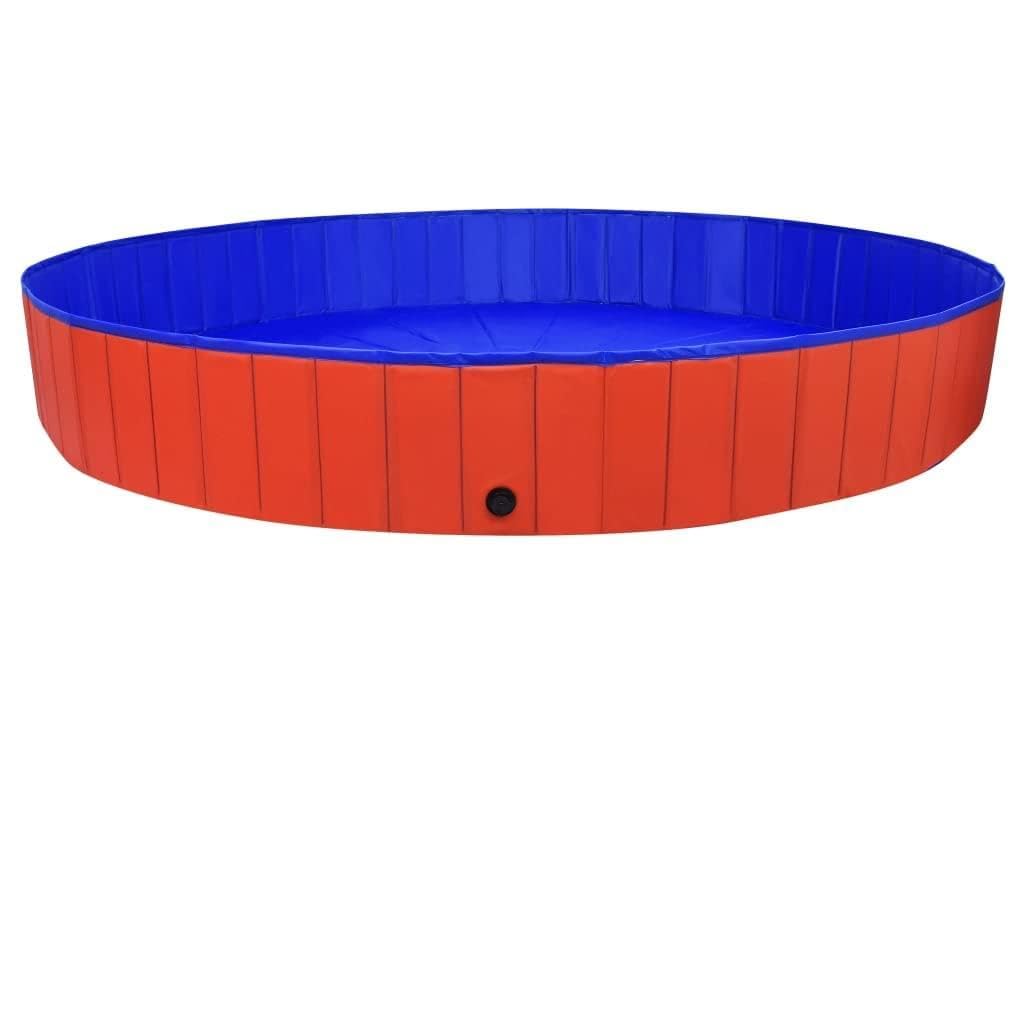 Hundepool Faltbar Rot 300x40 cm PVC