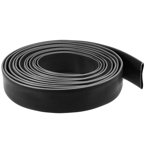 ELECFUN 1/2 Inch 20 Ft Heat Shrink Tubing Roll, 3:1 Marine Grade Adhesive Lined Heatshrink Wire Tube, Waterproof Dual Wall Wiring Wrap for Cable Sealing Oil-Proof Wear-Resistant (20 ft Black)