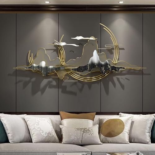 Décoration murale métal relief rompre monotonie mur blanc - 5