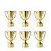 Toyvian Mini Trofeos de Oro para Niños Premio de Oro para Niños Ganadores Trofeo de Niños Rellenos de Bolsa 12 Piezas