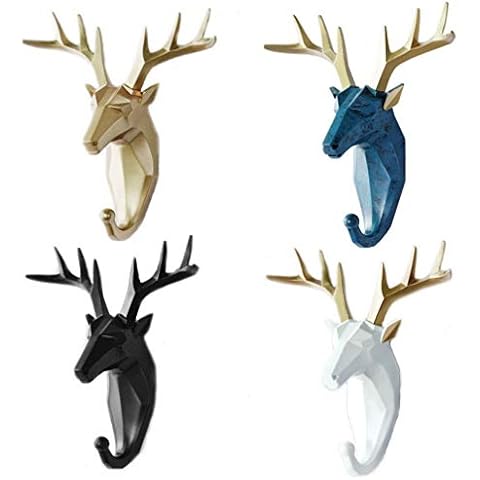 Kepfire Deer Head Antlers Decorative Hooks Cover