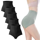 [AILIWINA] ショーツ ハイウエスト レディース ショーツ ランジェリーパンツ 女性用 下着 パンティー 大きいサイズM-XL 美尻ショーツ(5枚セット)