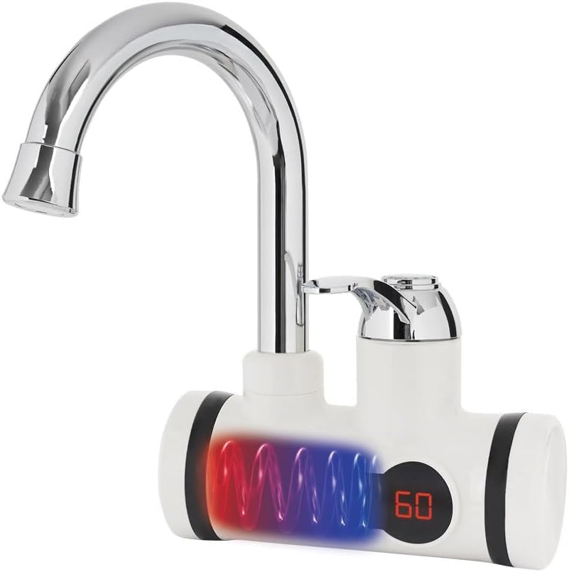 Diagram showing internal heating element of the N'OVEEN Electric Faucet