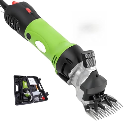 KPOUYYDS Tondeuse Professionnelle pour Moutons 690 W, kit de toilettage pour Moutons, alpagas, chèvres, agneaux et Grands Chiens, pour Le toilettage intensif des Animaux.