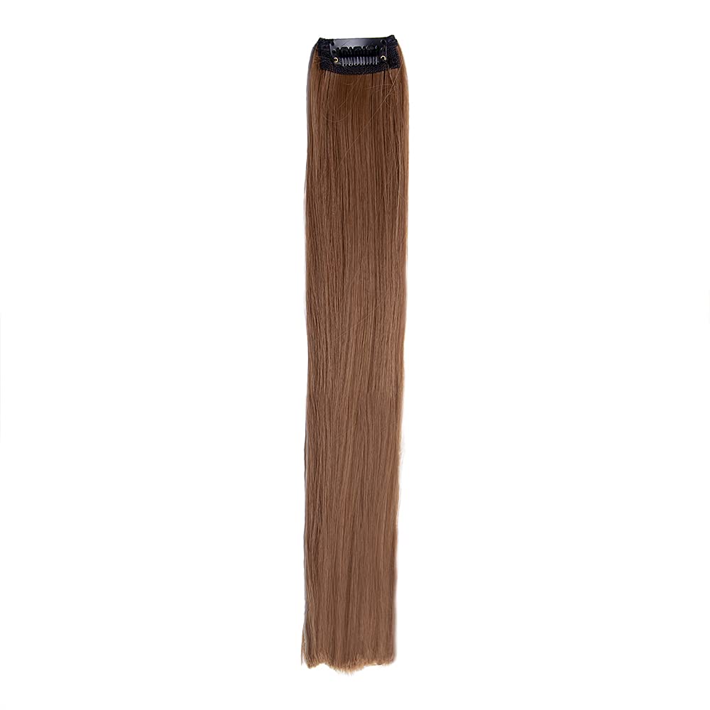 Streak StreetTRADITIONAL BROWN STRAIGHT CLIP-ON STRANDS