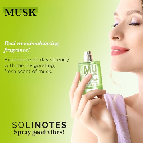 Image of Solinotes Musk Eau de Parfum, Rose & Cedar, for Women & Men, 1.7 Fl Oz