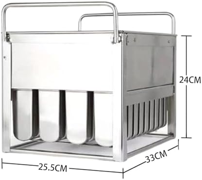 Popsicle Mold Set, 40 Stainless Steel DIY Ice Cream Molds, Easy to Clean, Perfect for Home Kitchen and Dessert Shops