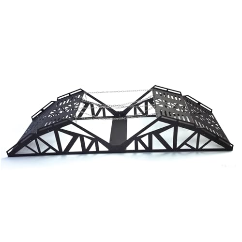 RC ramp Obstacle Steel Cable Bridge Metal kit, for SCX10 TRX4 TRX6 VS4-10 1/10 1/12 1/18 RC Crawler Car (Steel Cable Bridge)