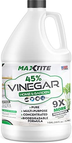 MaxTite Ultra-Strength 45% Vinegar for Home & Garden Cleaning (1 Gallon)