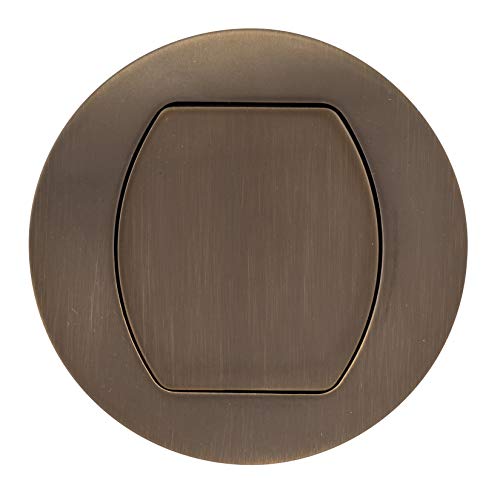 Bryant Electric RCT201BZE 15A 125V Tamper Resistant Pop-Up Countertop Receptacle Flush Mount, 15 Amp, Matte Bronze - Thumbnail 4