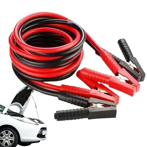 Cables De Arranque – Cables De Arranque De Batería Automotriz Resistentes, Cables De Batería De Coche Estables Con Pinza De Cocodrilo | Cables De Arranque De Camión Fiables Para Motocicleta, Cables De