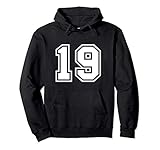 regalo sportivo numero 19 della maglia della squadra felpa con cappuccio