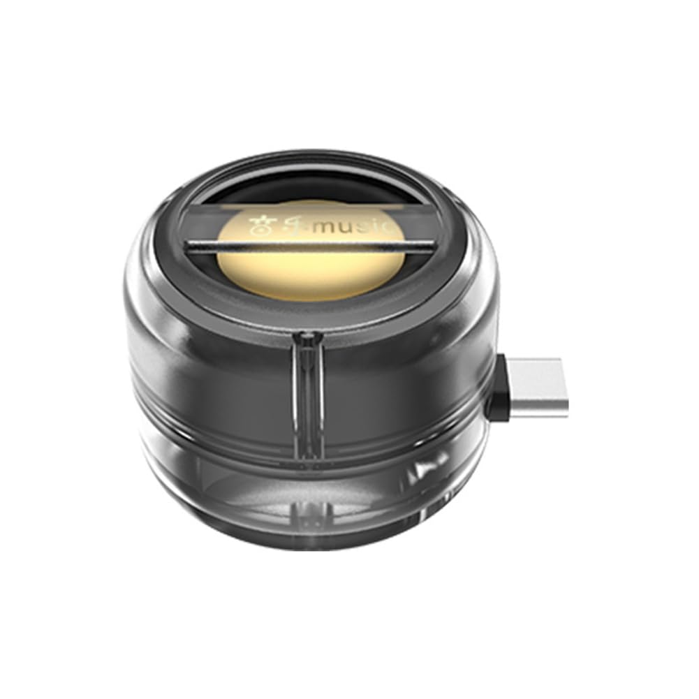 korvre Portable Mini Speaker Universal Type-C Sound Box Type-C Plug in Mobile Phone Amplifier External Wired Home Clear