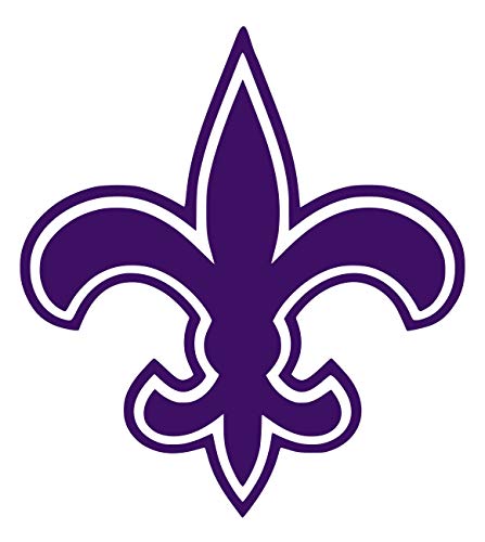 VLT Fleur De Lis Decal Vinyl Sticker Graphics|UR Impressions|for Cars Trucks SUV Vans Walls Windows Laptop|Violet|5.5 X 5 inch|URI292-V