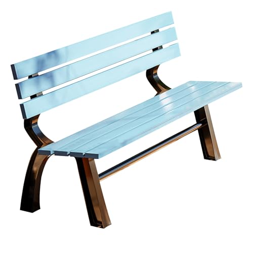 Chaise avec structure en fonte et bois dur fini les meubles de jardin fragiles