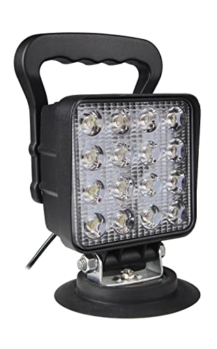 Faros Led 4x4 RIGIDON 4x 4 Pulgadas 48W Faro De Trabajo Y 12V Kit De Cableado, Blanco Y ámbar Spot Lámpara Trabajo Led Para Off Road Camión Coche ATV 4x4 Tractor Motor