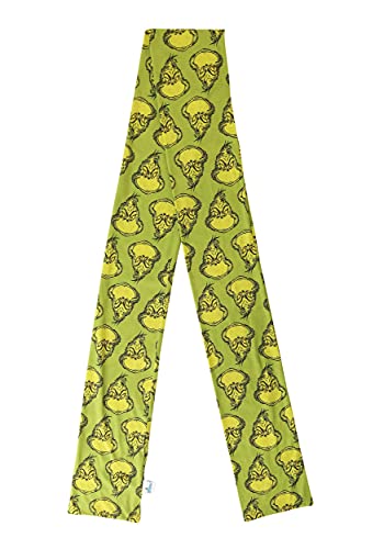Dr. Seuss The Grinch Jersey Scarf for Women - Infinity Scarf with Grinch Graphics, Officially Licensed2