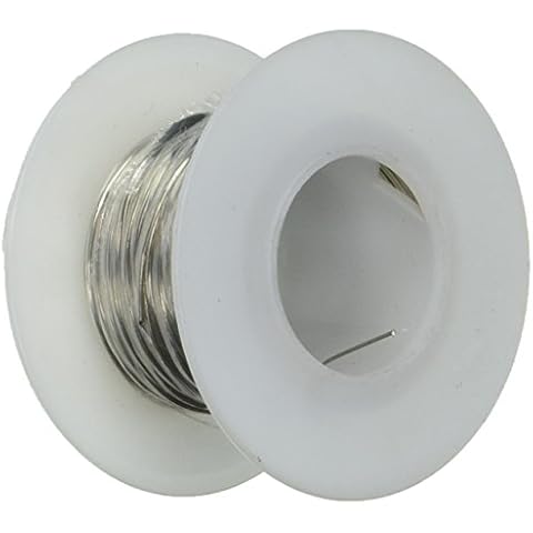 Jameco Valuepro 3819-100 Hook-up Wire, 24 AWG, Solid Tinned-Copper Bus Bar, 100' L,Silver Cover