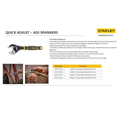 STANLEY Clés à molette Quick adjust - vue 9