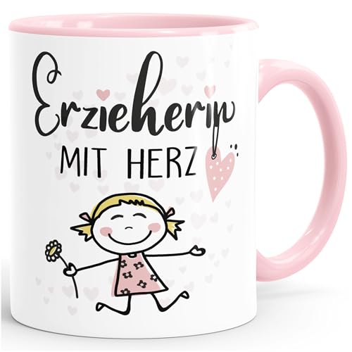 Moonworks® Kaffee-Tasse Geschenk Abschied Danke Erzieherin Erzieher...