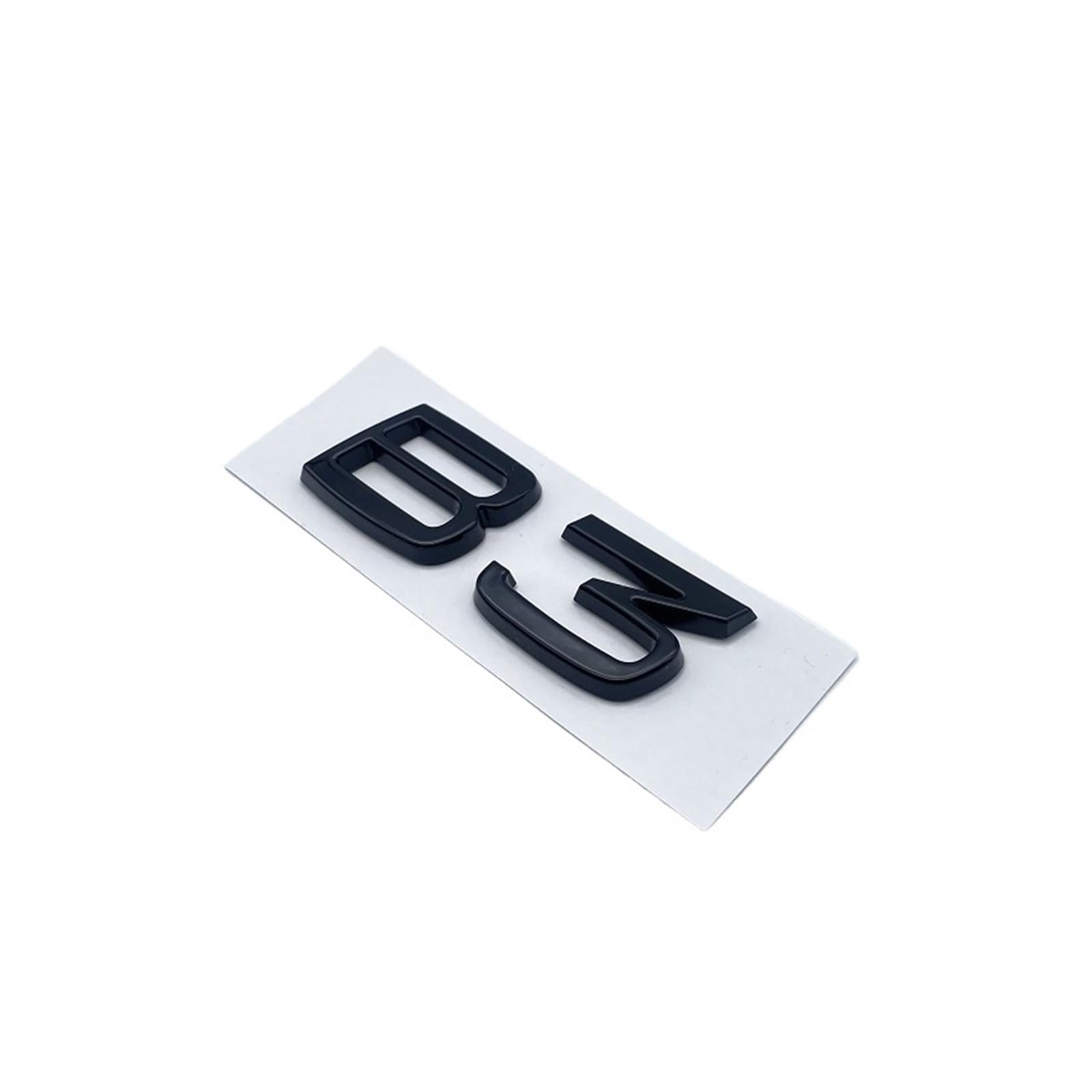 NIBOTT Glossy Black Silver Emblem Nameplate Sticker Fit For Volvo XC40 B3 B4 T3 T4 T5 For Volvo Trunk Lid Badge Models Decal Car Sticker(Glossy black B3)