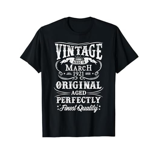 Vintage Marzo 1921 Legendario Desde Marzo 1921 Camiseta