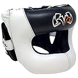 RIVAL Boxing RHGFS3 Face-Saver Sparring Headgear - Wide Eye Opening, Premium Leather, and Thermoplastic Inner Frame